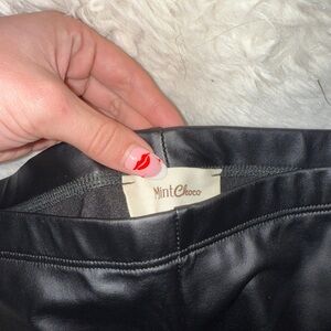 Flared Leather pants